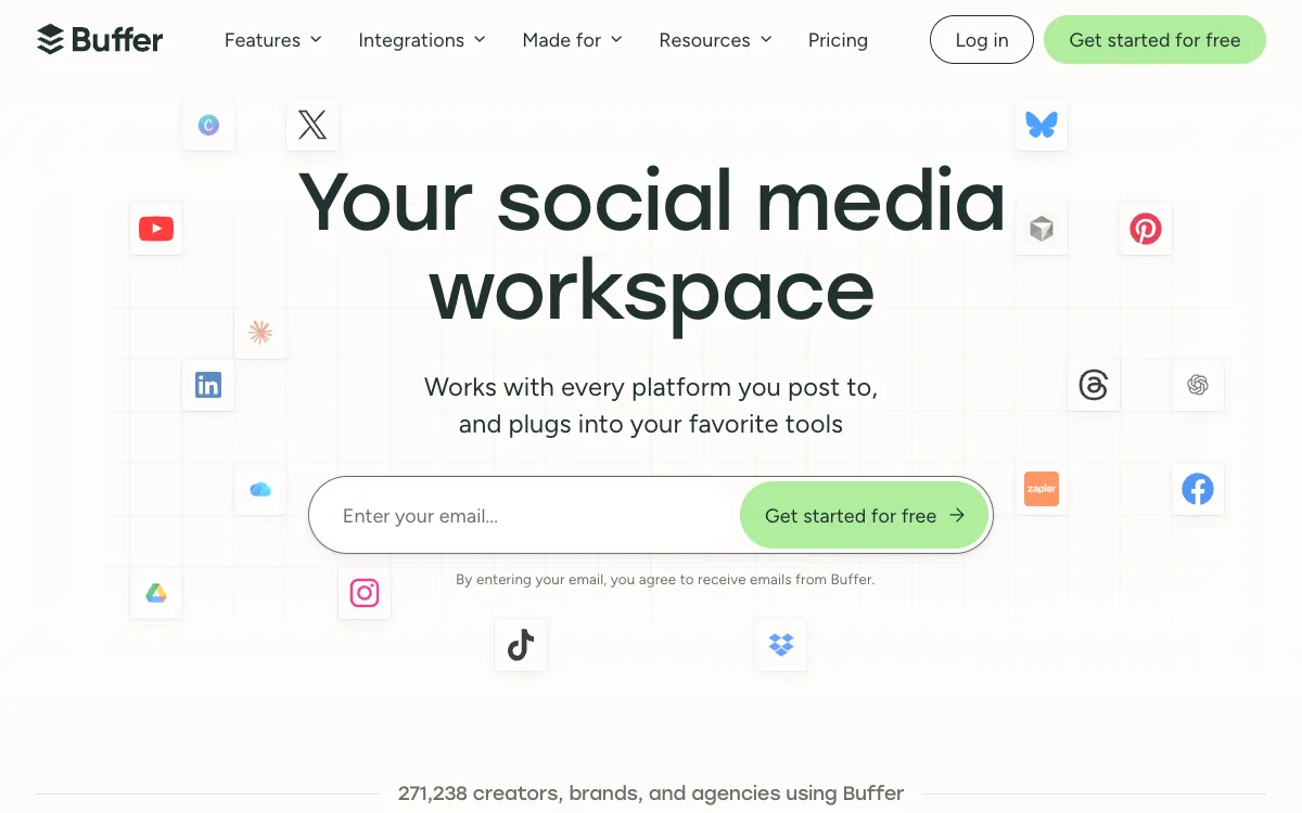 Buffer website, September 2026